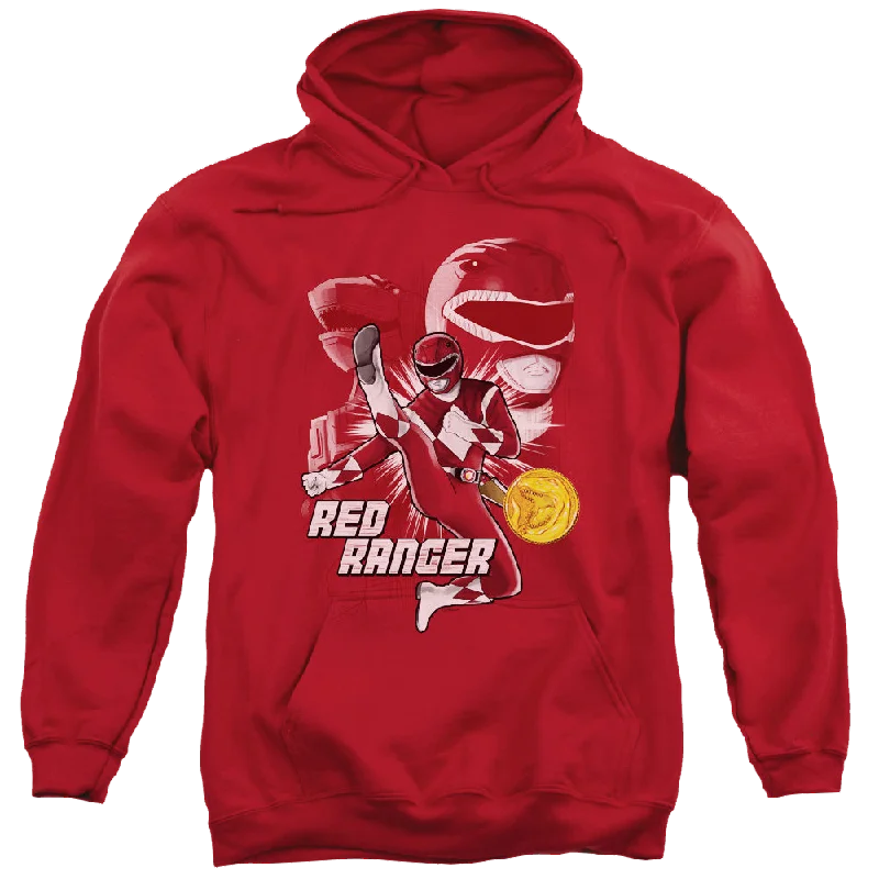 activewear hoodieMighty Morphin Power Rangers Red Ranger - Pullover Hoodie