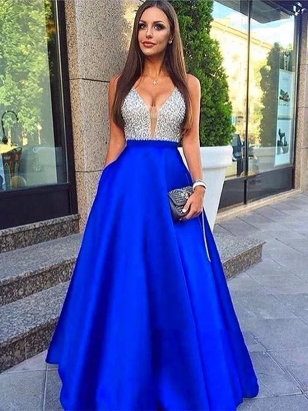 Price Smash A Line Royal Blue Long Prom Dresses, Royal Blue Formal Dresses, Evening Dresses Price Smash A Line Royal Blue Long Prom Dresses, Royal Blue Formal Dresses, Evening Dresses