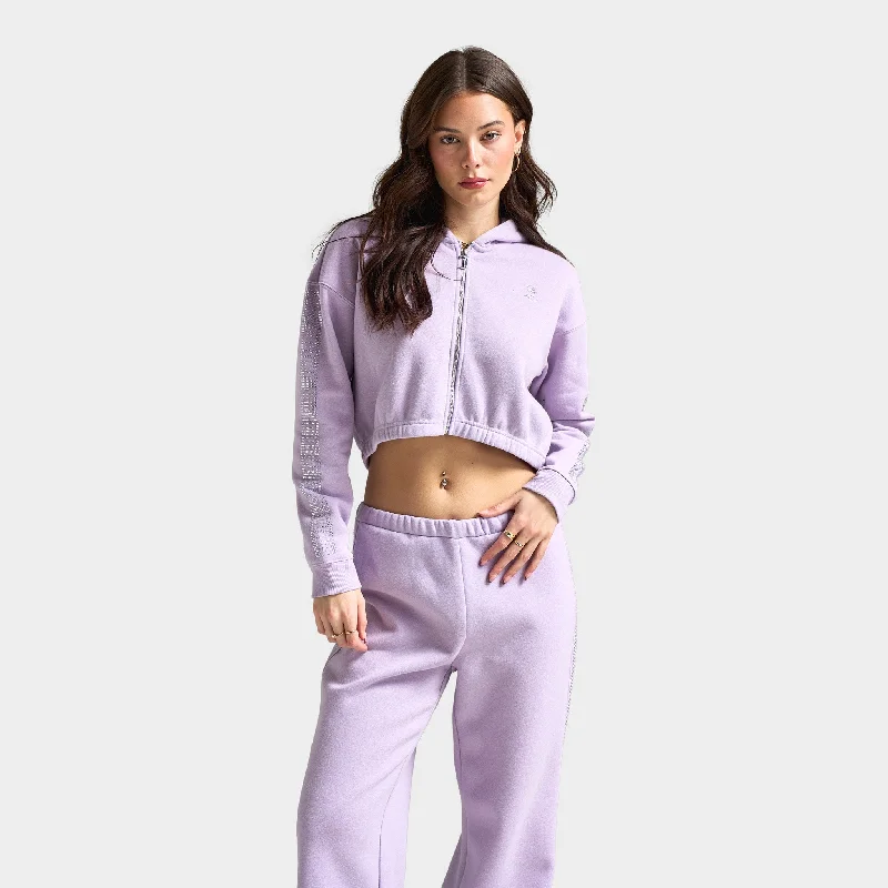 Huge Savings Juicy Couture Women's Cropped Zip Hoodie / Orchid Petal