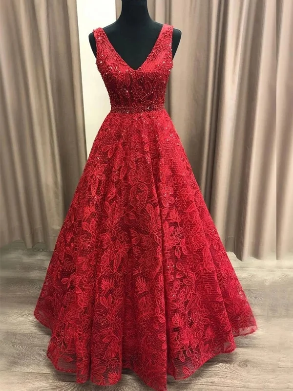 Deal Alert Gorgeous V Neck Long Burgundy Lace Prom Dresses, Burgundy Lace Formal Graduation Evening Dresses Deal Alert Gorgeous V Neck Long Burgundy Lace Prom Dresses, Burgundy Lace Formal Graduation Evening Dresses