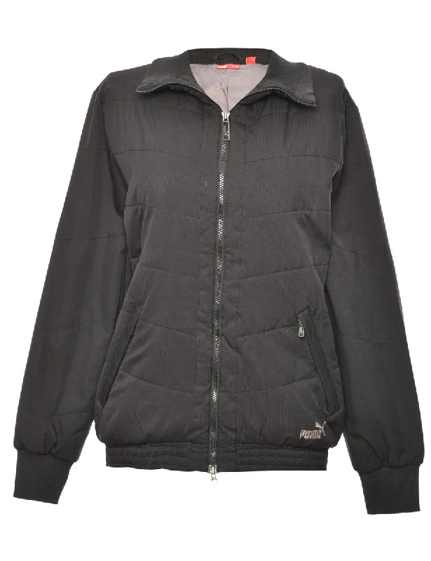 Price Slash Black Puma Quilted Jacket - M