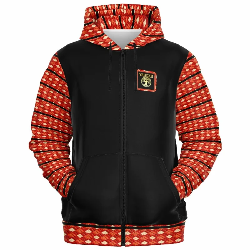 Sneak Peek Sale Yahuah Logo 02-01 Designer Fashion Triblend Unisex Full Zip Hoodie