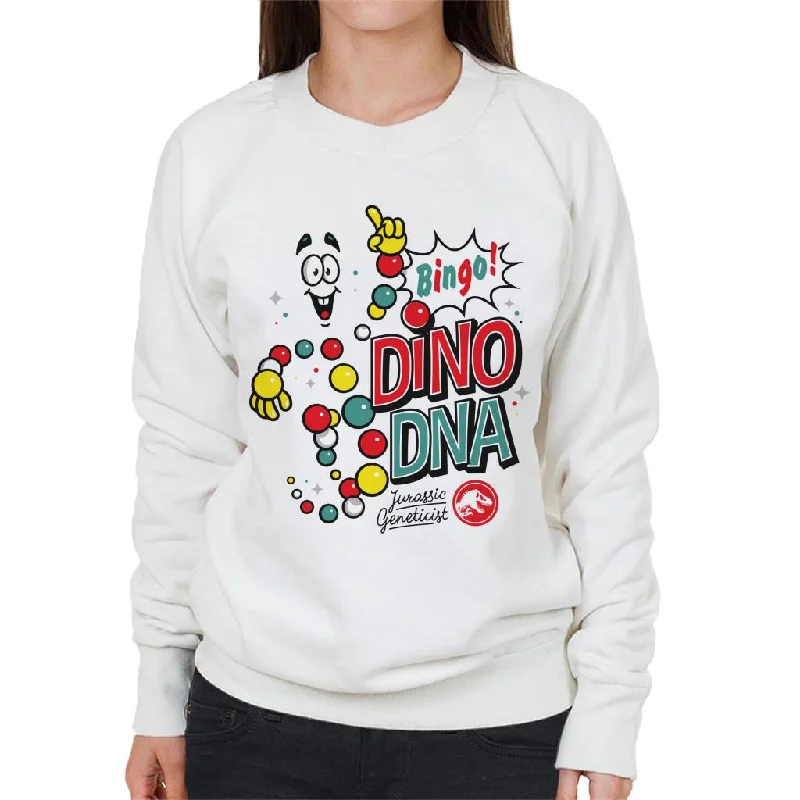 eco-friendly fitness hoodieJurassic Park Bingo Dino DNA Women's Sweatshirt