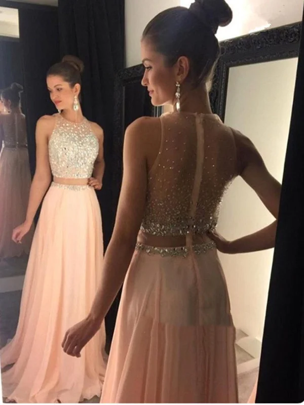 Price Drop Alert A Line Round Neck Two Pieces Sleeveless Pink Floor Length Prom Dress, Pink Long Formal Dress, Pink Evening Dress Price Drop Alert A Line Round Neck Two Pieces Sleeveless Pink Floor Length Prom Dress, Pink Long Formal Dress, Pink Evening Dress