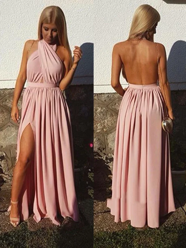 Overstock Unique A Line Backless Long Prom Dresses, Backless Evening Dresses