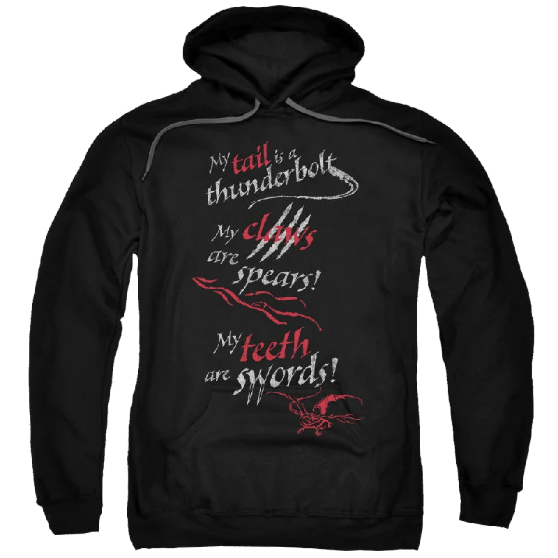Price Fest Hobbit Movie Trilogy, The Tail Claws Teeth - Pullover Hoodie