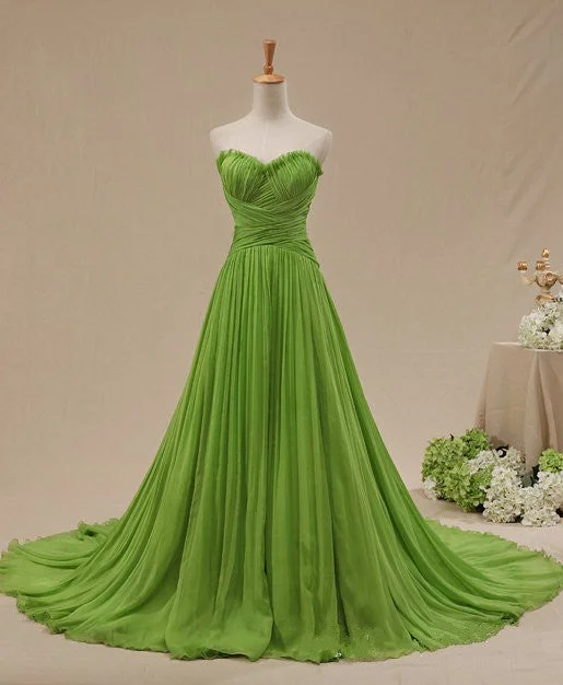 chic slip dresschic slip dressSweetheart Green Evening Dress