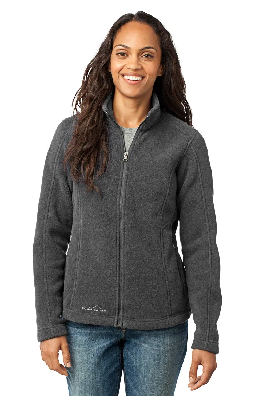 Flash Deals Eddie Bauer Womens Full Zip Fleece Jacket - Steel Grey