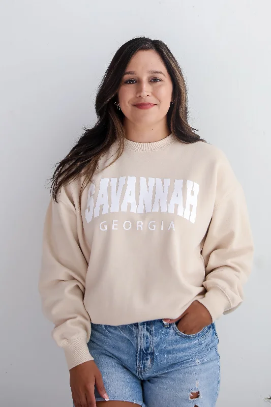 Clearance Event Ivory Savannah Georgia Sweatshirt