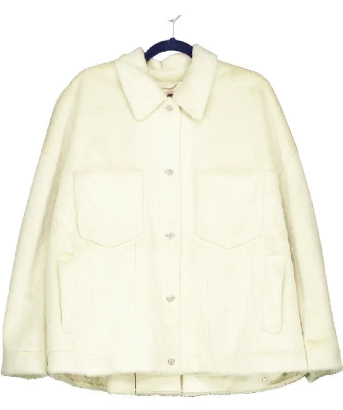 Reduced Prices Free People Cream Cozy Opal Swing Jacket UK L