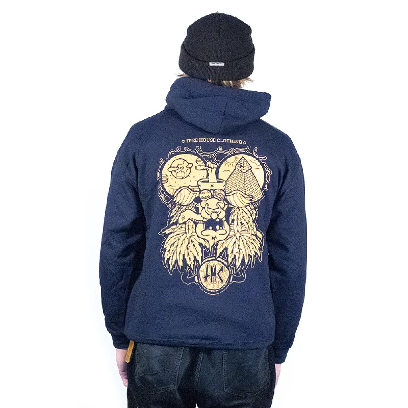 Huge Savings Worldwide Trippin Navy Hoodie