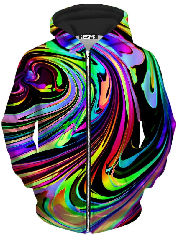 pullover hoodieCosmic Swirl Unisex Zip-Up Hoodie