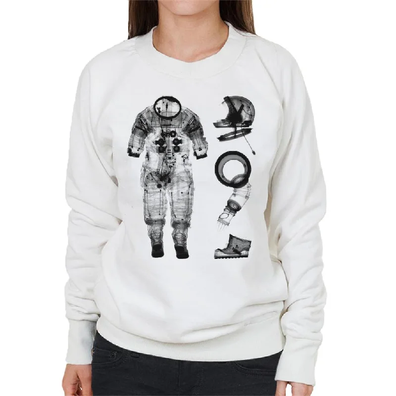 Limited Time NASA Apollo 14 A7 L Pressure Suit Negative X Ray Women's Sweatshirt