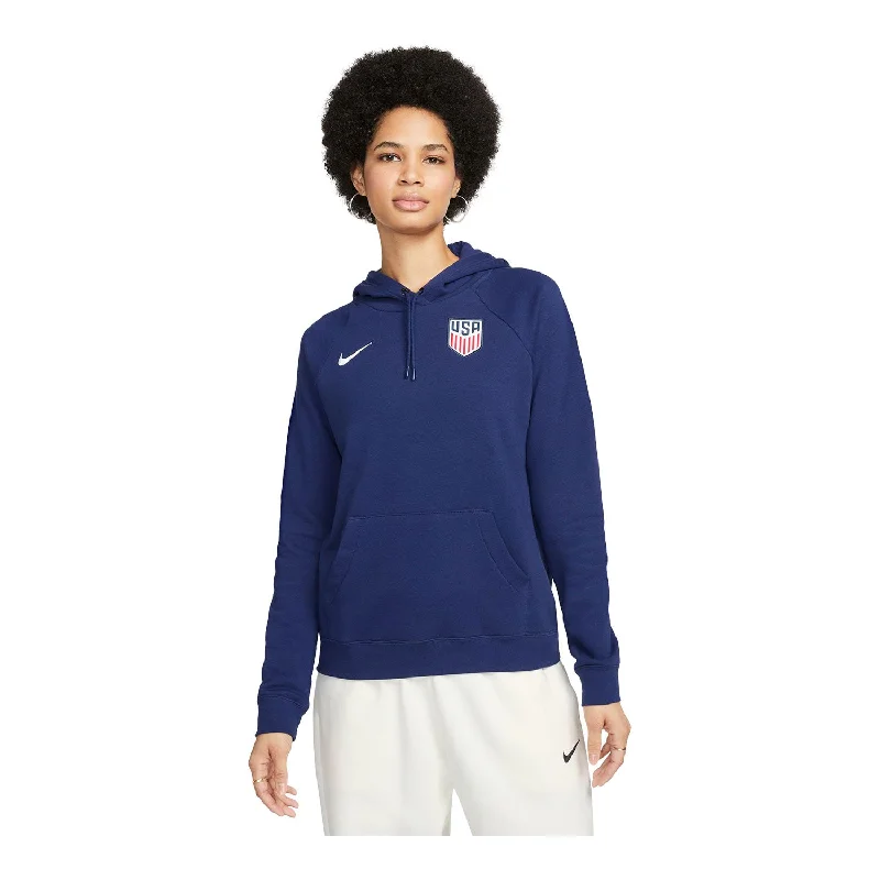 Super Sale Women's Nike USA Casual Crest Navy Hoodie