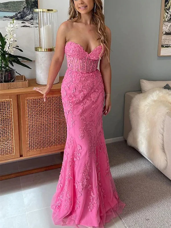 velvet dressvelvet dressMermaid Open Back Pink Lace Long Prom Dresses, Sweetheart Neck Pink Formal Dresses, Pink Lace Evening Dresses SP2295