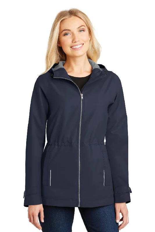 Today’s Deal Port Authority Womens Northwest Slicker Waterproof Full Zip Hooded Jacket - Navy Blue Today’s Deal Port Authority Womens Northwest Slicker Waterproof Full Zip Hooded Jacket - Navy Blue
