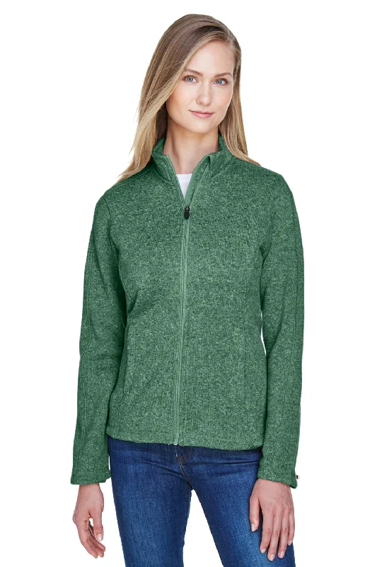 Factory Direct Sale Devon & Jones Womens Bristol Pill Resistant Sweater Fleece Full Zip Jacket - Heather Forest Green Factory Direct Sale Devon & Jones Womens Bristol Pill Resistant Sweater Fleece Full Zip Jacket - Heather Forest Green