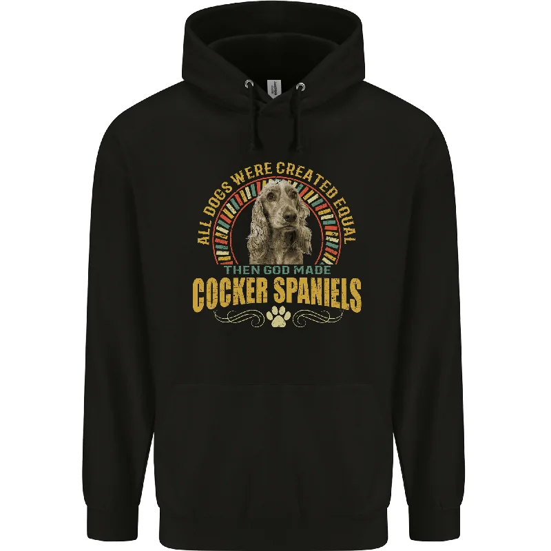 Major Savings A Cocker Spaniel Dog Mens 80% Cotton Hoodie