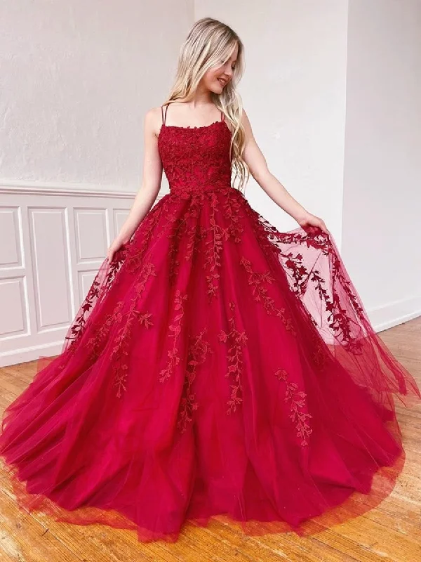 party dressparty dressElegant Long Burgundy Lace Prom Dresses, Burgundy Lace Formal Dresses, Wine Red Lace Evening Dresses