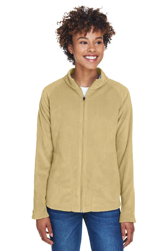 While Supplies Last Team 365 Womens Campus Pill Resistant Microfleece Full Zip Jacket - Vegas Gold