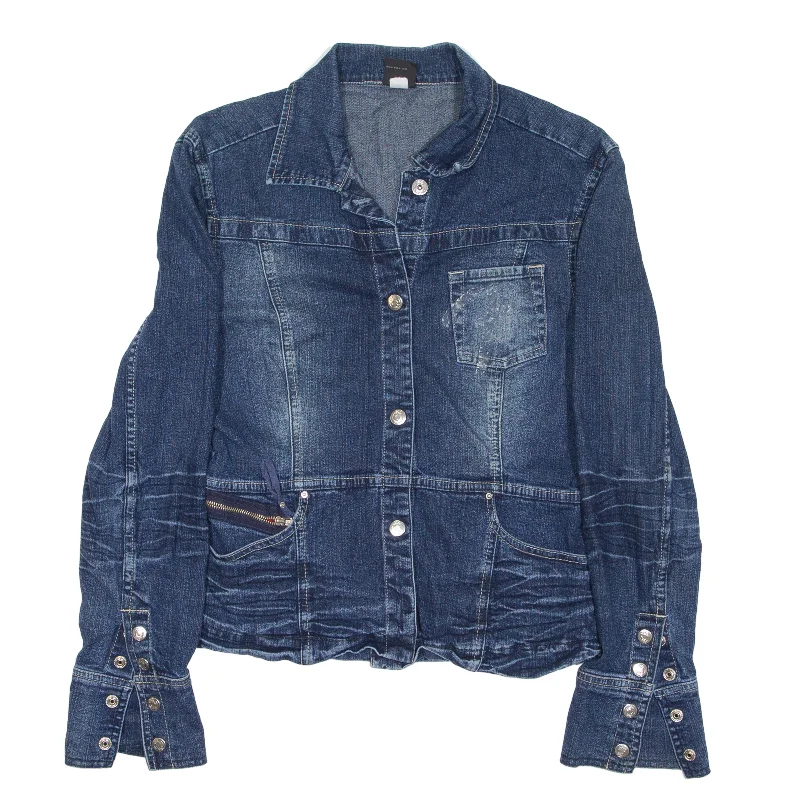 New Deals FUBU Denim Jacket Blue Womens L
