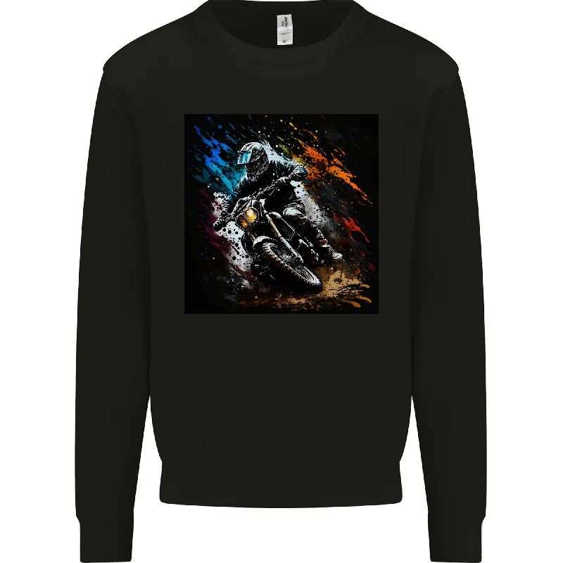 Special Price A Motocross Illustration MotoX Dirt Bike Motorsports Mens Sweatshirt Jumper