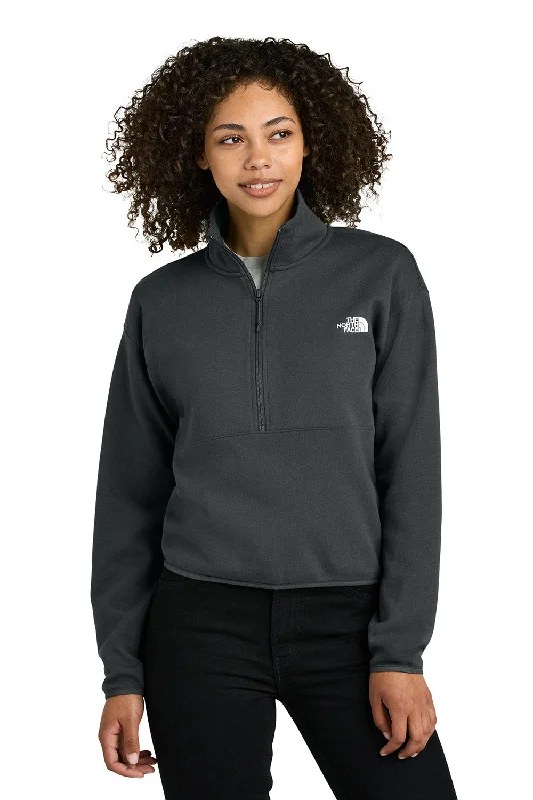 Final Clearance The North Face Womens Double Knit 1/4 Zip Fleece Jacket - Asphalt Grey - New Final Clearance The North Face Womens Double Knit 1/4 Zip Fleece Jacket - Asphalt Grey - New
