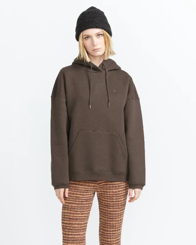 Hurry In Stone Heart Up Hoodie - Dark Chocolate