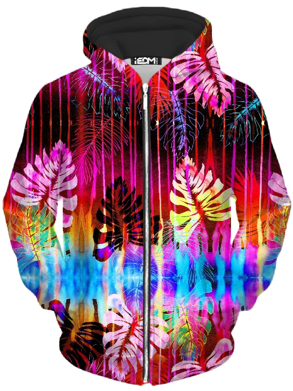 Special Offer Fluorescent Jungle Unisex Zip-Up Hoodie