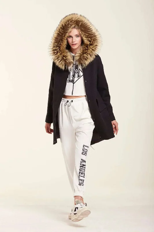 Online Specials Parka with fox fur hood