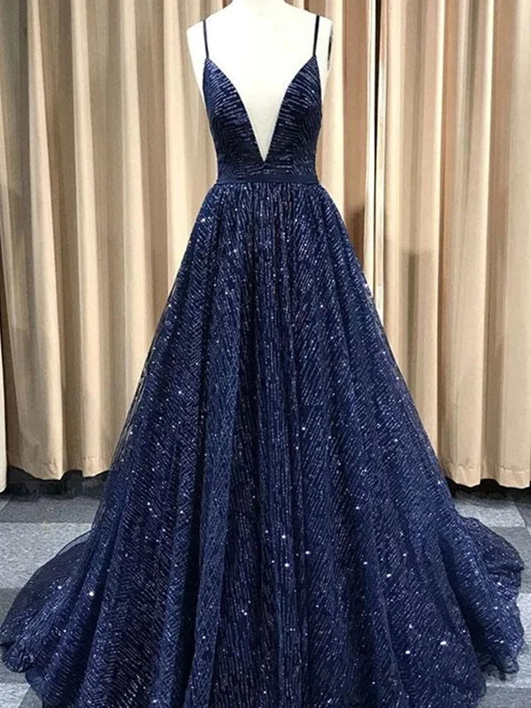 Overstock Sale Shiny A Line V Neck Navy Blue/Burgundy/Champagne Prom Dresses, Shiny V Neck Formal Graduation Dresses