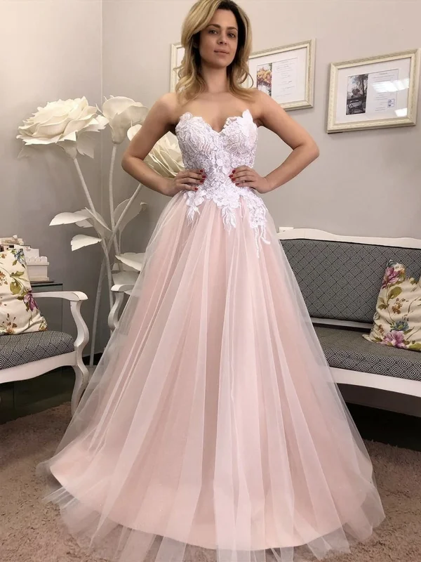 Special Offer Strapless V Neck Pink Lace Floral Long Prom Dresses, Pink Lace Formal Dresses, Pink Evening Dresses Special Offer Strapless V Neck Pink Lace Floral Long Prom Dresses, Pink Lace Formal Dresses, Pink Evening Dresses