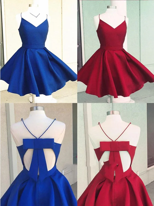 New Markdowns A Line V Neck Short Blue/Burgundy Prom Dresses, Mini Graduation Dresses, Blue Homecoming Dresses New Markdowns A Line V Neck Short Blue/Burgundy Prom Dresses, Mini Graduation Dresses, Blue Homecoming Dresses