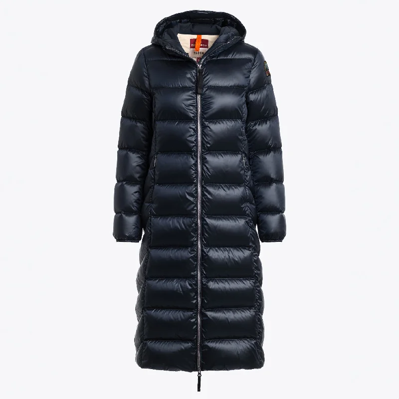 Final Clearance Long Puffers LEAH Blue Navy