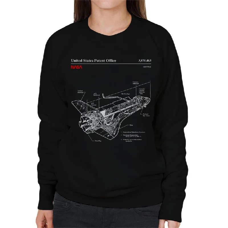 Closeout NASA Shuttle Structure Blueprint Women's Sweatshirt