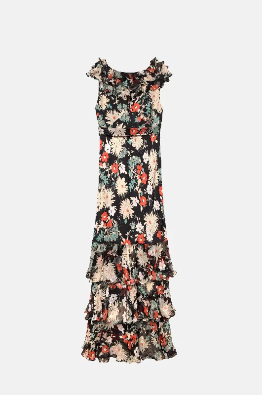 Discount Days Rio Dress French Floral Black