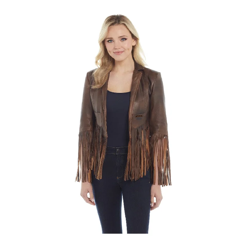 Final Markdown Ladies Cropped Fringe Jacket