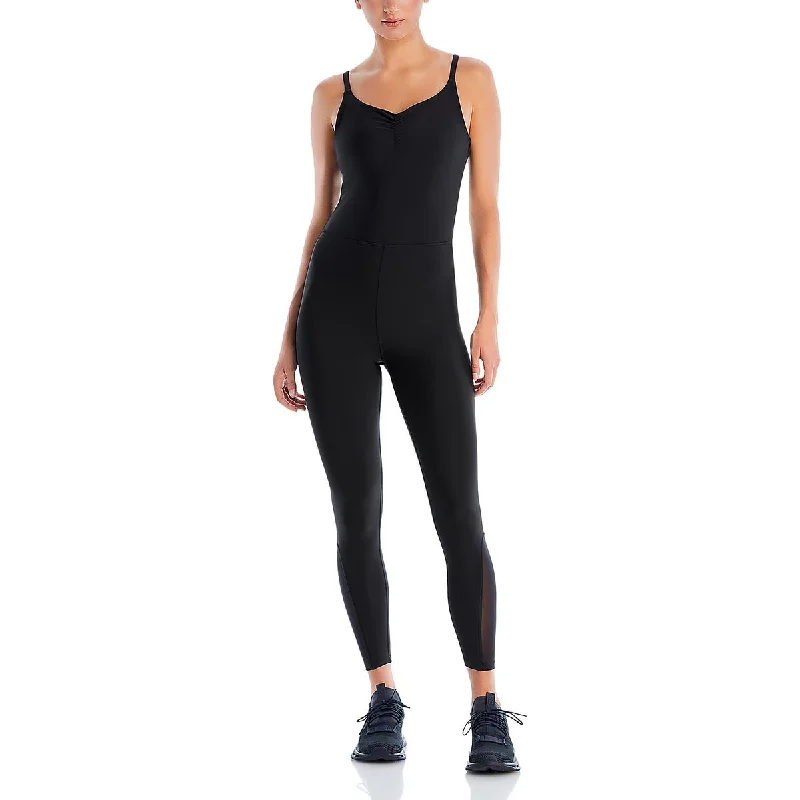 While Supplies Last Aqua Womens Open Back Sleeveless Leotards & Unitards