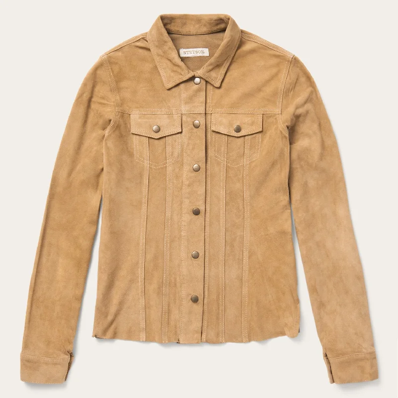 The Best Prices Suede Denim Shirt Jacket