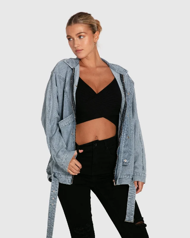 Reduced Prices All About You Denim Jacket - Stonewash