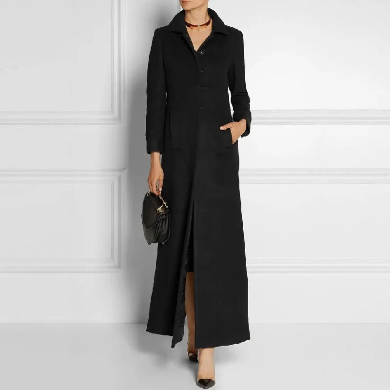 Year-End Sale Classic Collared Long Sleeve Single Breasted Slanted Pocket Back Slit Trench Coat Year-End Sale Classic Collared Long Sleeve Single Breasted Slanted Pocket Back Slit Trench Coat