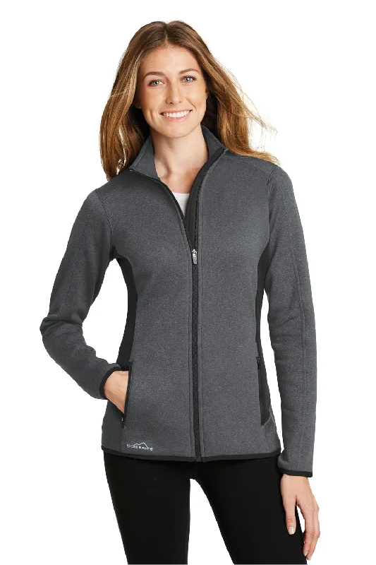 Mega Sale Eddie Bauer Womens Full Zip Fleece Jacket - Heather Dark Charcoal Grey