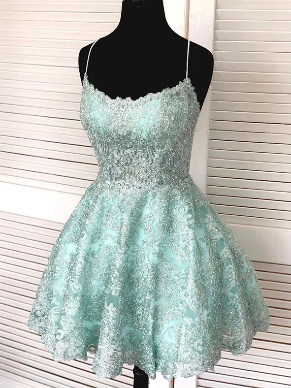 textured dresstextured dressBackless Short Mint Green Lace Prom Dresses with Straps, Mint Green Lace Formal Graduation Homecoming Dresses