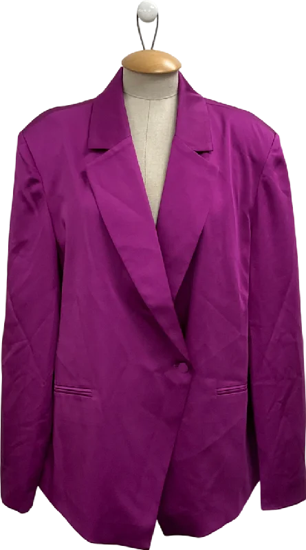 Loyalty Reward My Jewellery Purple Oversized Satin Blazer UK XL