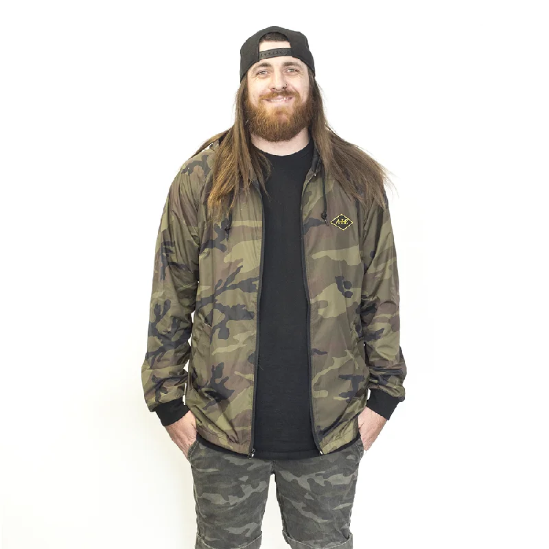 New Deals Camo Base Hooded Zip Jacket