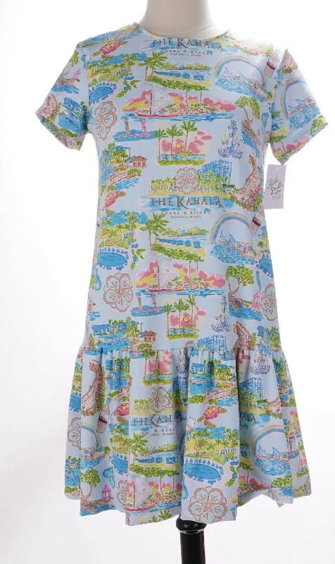 casual day dresscasual day dressKalei Smith Pull Over Short Sleeve Pleat Dress - Hawaii - Size X-Small (final sale item)