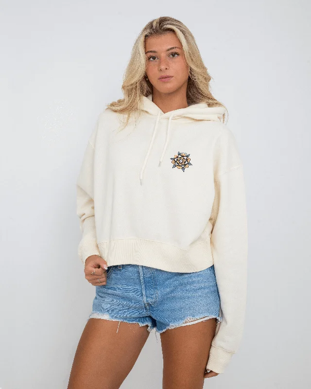 Hurry In Heart Set Hoodie in Off White