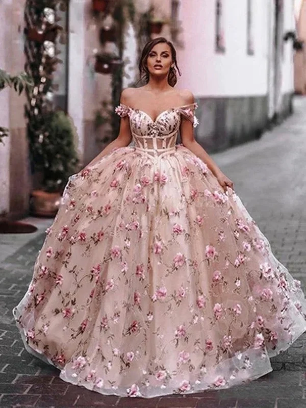Super Savings Off Shoulder Pink Floral Long Prom Dresses, Off the Shoulder Pink Formal Dresses, Pink Evening Dresses Super Savings Off Shoulder Pink Floral Long Prom Dresses, Off the Shoulder Pink Formal Dresses, Pink Evening Dresses