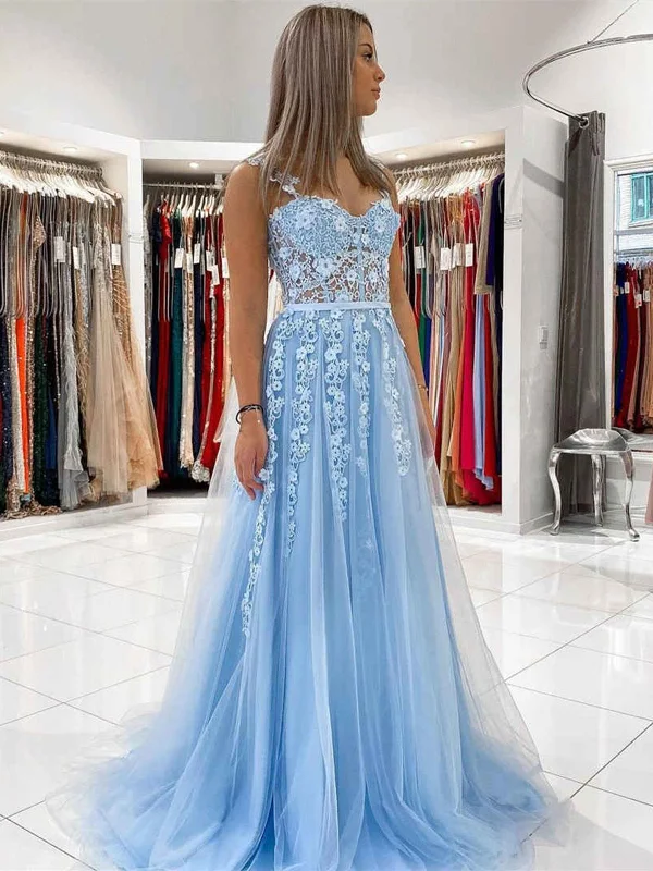 casual knit dresscasual knit dressOpen Back Light Blue Tulle Lace Floral Long Prom Dresses, Light Blue Lace Formal Graduation Evening Dresses with 3D Flowers SP2270