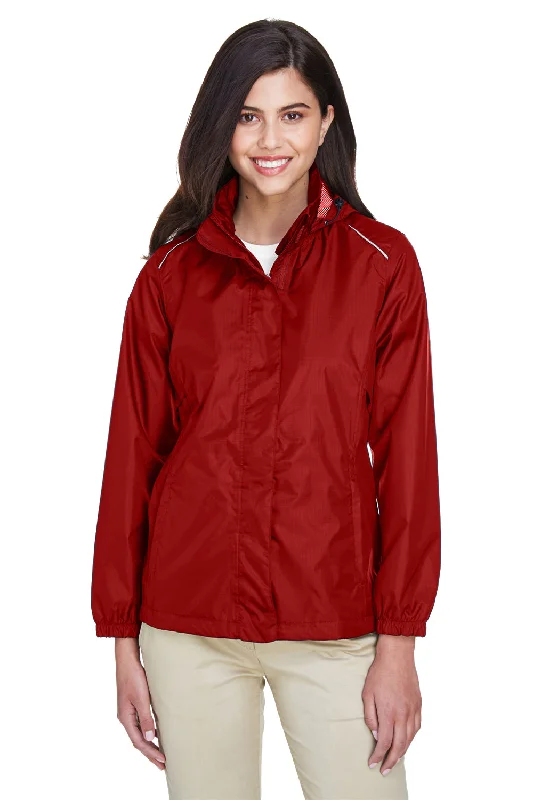 Price Blitz Core 365 Womens Climate Waterproof Full Zip Hooded Jacket - Classic Red